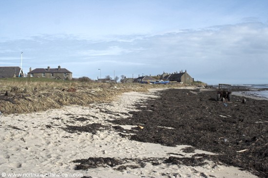 Boulmer Beach looking north.