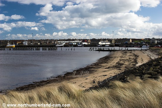 Small beach on the north side of the River Coquet.