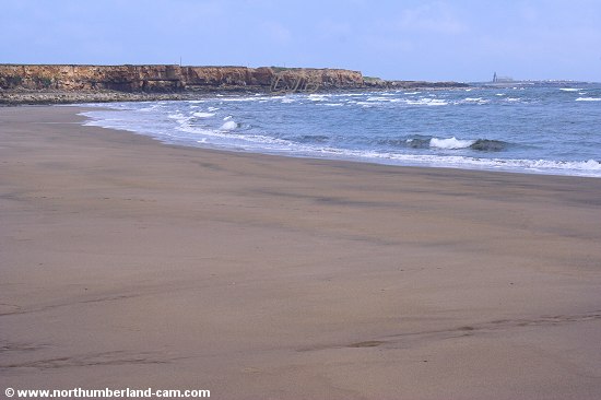 The beach at low tide looking towards Newbiggin.